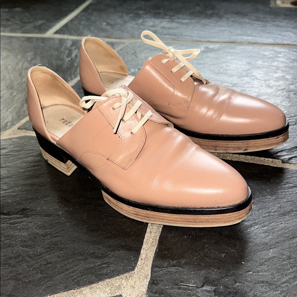 Freda Salvador Will D'Orsay Platform Spanish Leather sz 8